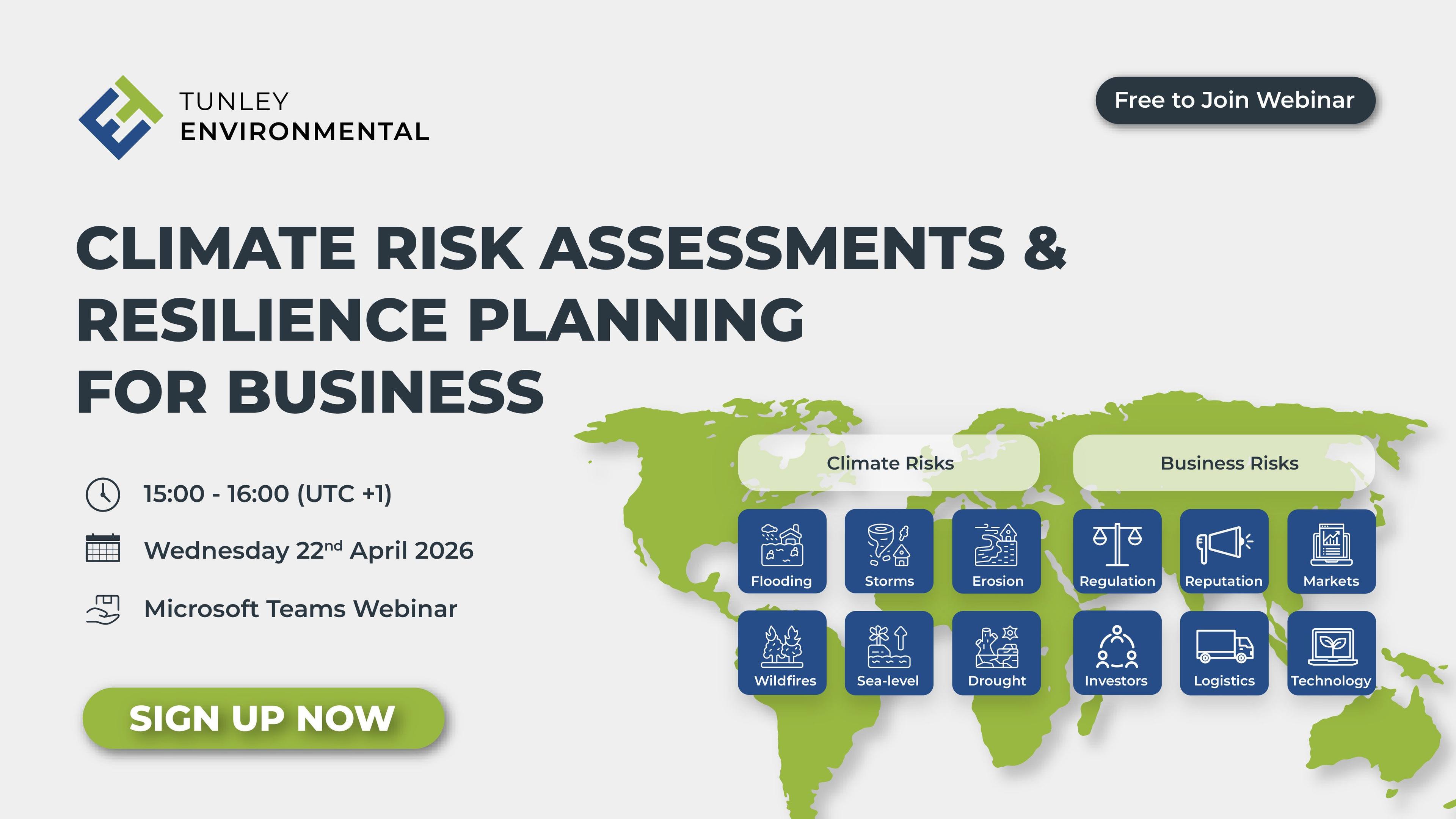Climate Risk Assessments and Resilience Planning for Business'